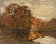 Alfred East, Lake in Autumn